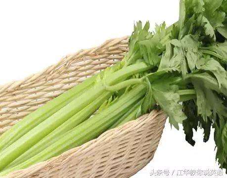 芹菜用英语怎么说?便秘要多吃这个蔬菜